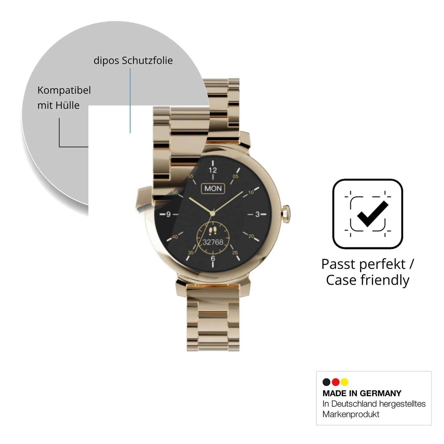 6x Schutzfolie matt für Zenwatch Lily Display-Schu (6)