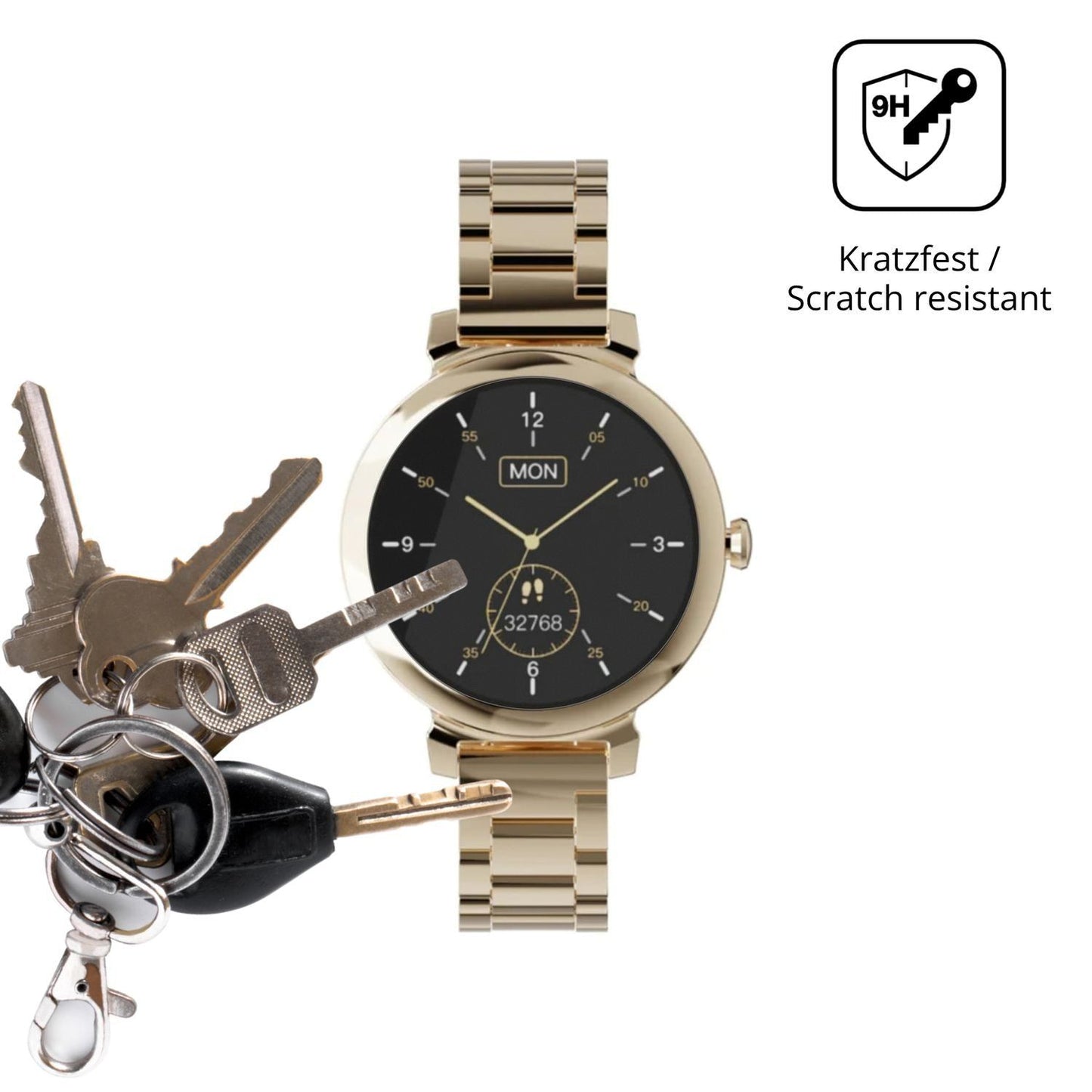 2x 9H Schutzfolie matt für Zenwatch Lily Panzerfol (3)