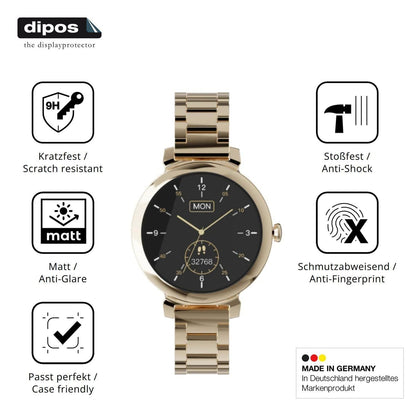 2x 9H Schutzfolie matt für Zenwatch Lily Panzerfol (7)