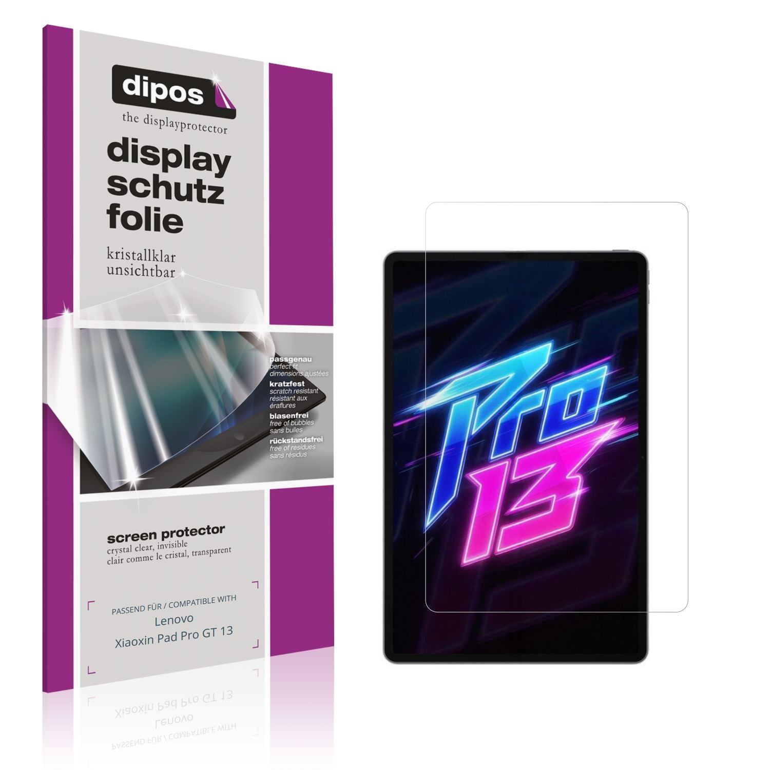 2x Schutzfolie klar für Lenovo Xiaoxin Pad Pro GT  (1)