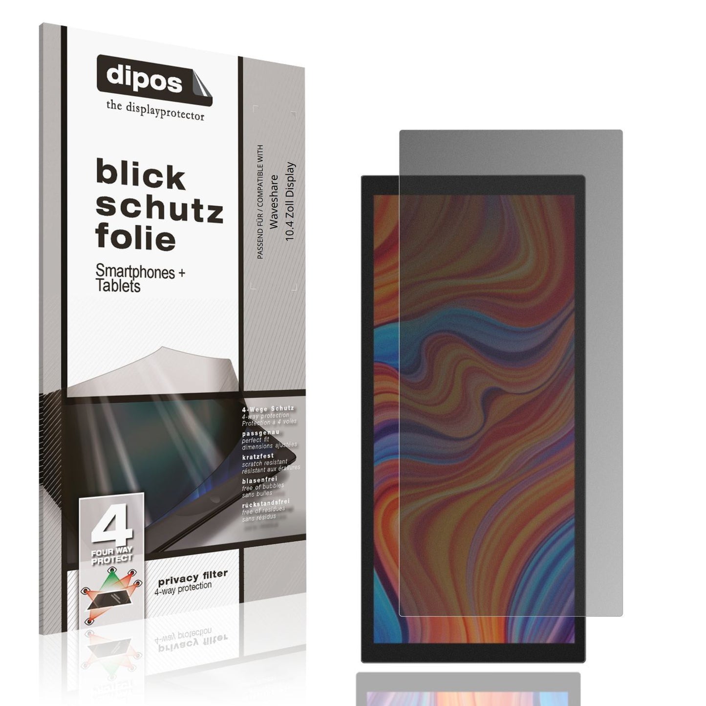 Blickschutzfolie für Waveshare 10.4 Zoll Display m (1)