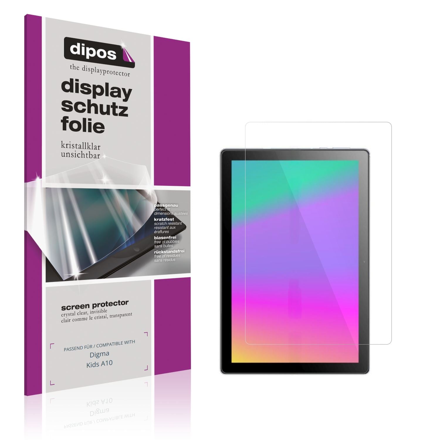 2x Schutzfolie klar für Digma Kids A10 Display-Sch (1)