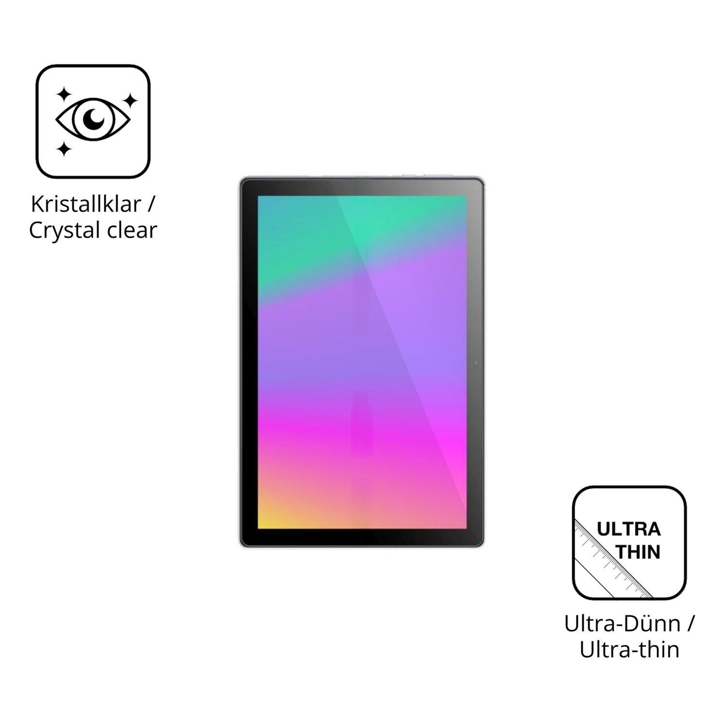 2x Schutzfolie klar für Digma Kids A10 Display-Sch (5)