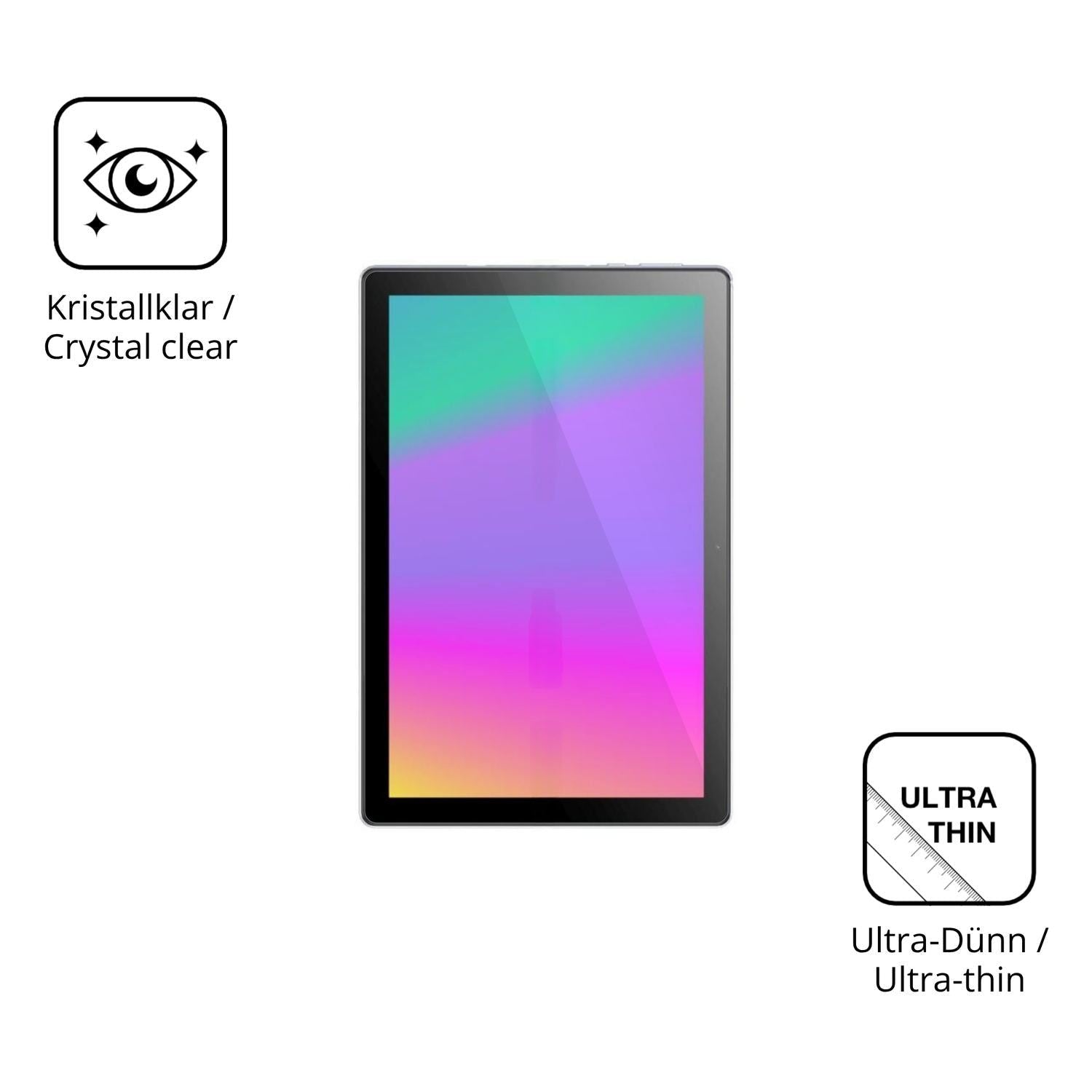 2x Schutzfolie klar für Digma Kids A10 Display-Sch (5)