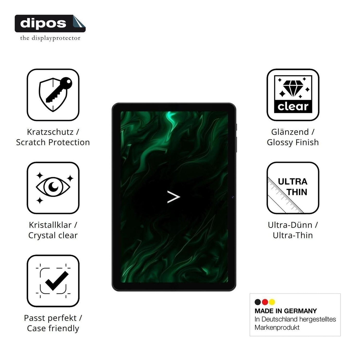 2x Schutzfolie klar für Digma Pro Zoom Display-Sch (7)