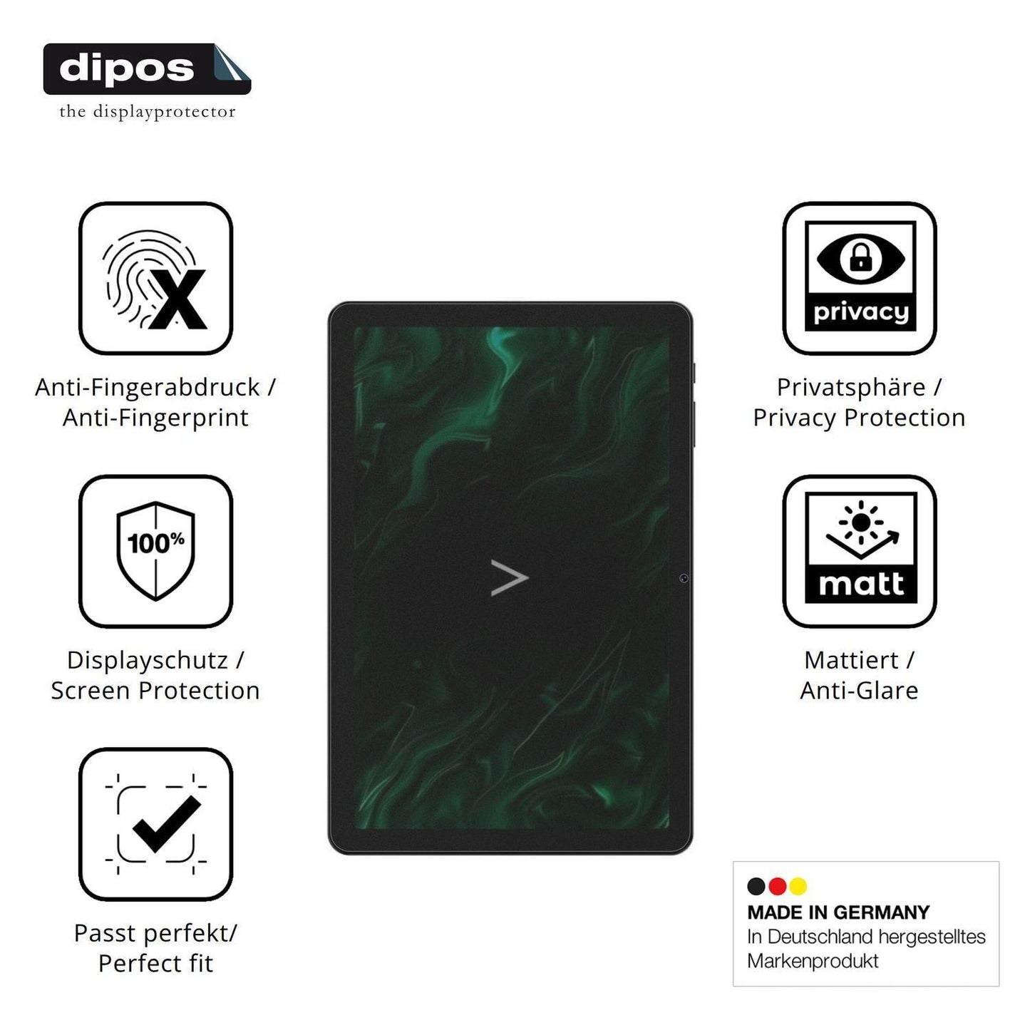 Blickschutzfolie für Digma Pro Zoom matt Schutzfol (5)