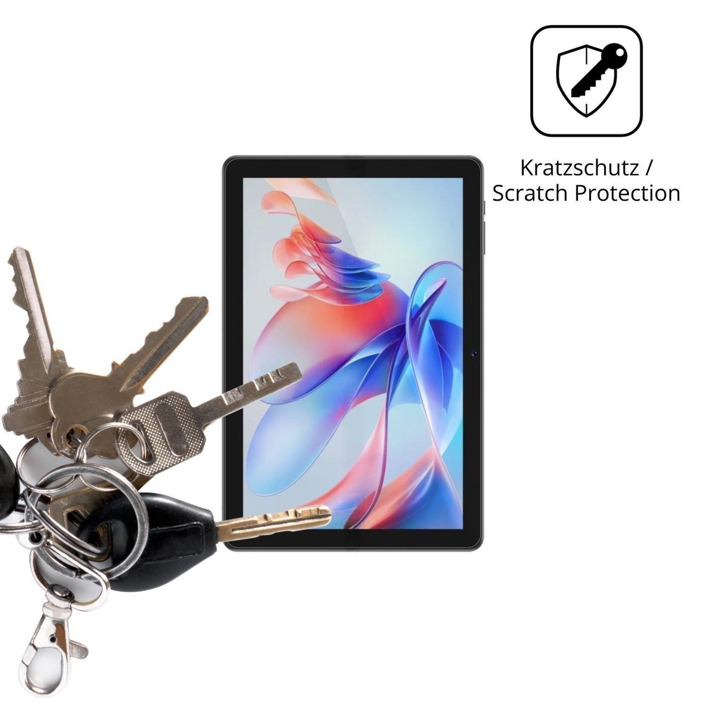 2x Schutzfolie klar für Digma K10 Plus Display-Sch (4)