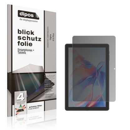 Blickschutzfolie für Digma K10 Plus matt Schutzfol (1)