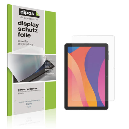 2x Schutzfolie matt für Digma K10 Display-Schutzfo (1)