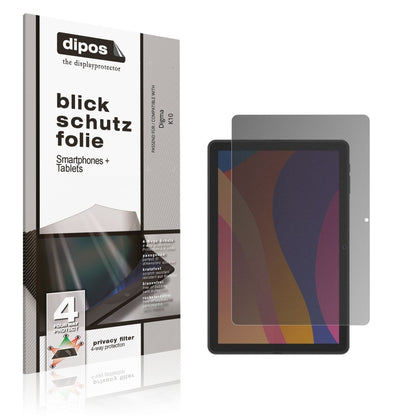 Blickschutzfolie für Digma K10 matt Schutzfolie Pr (1)