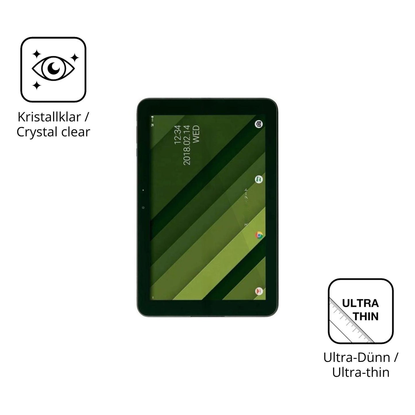 2x Schutzfolie klar für Kyocera Qua tab QZ10 Displ (5)