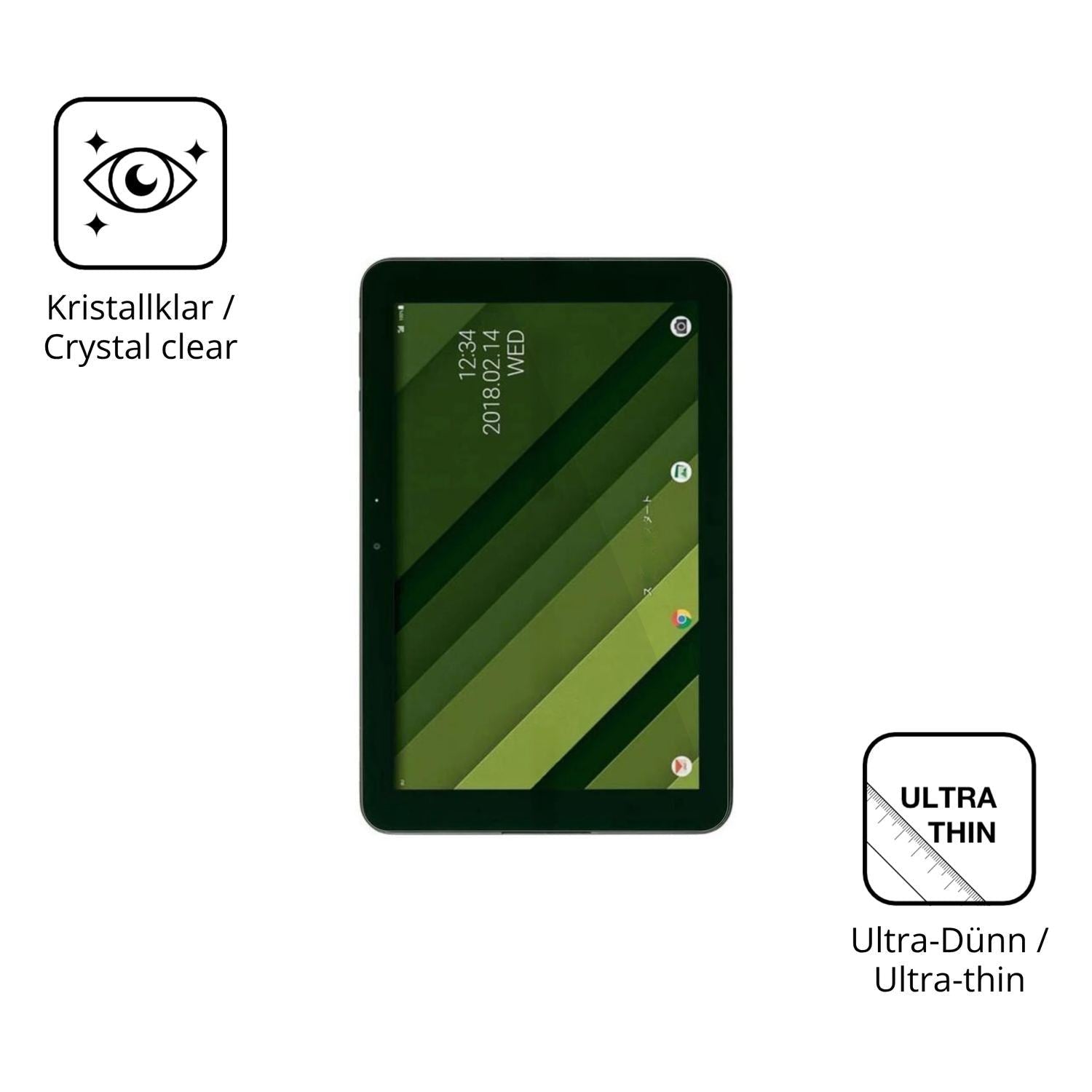 2x Schutzfolie klar für Kyocera Qua tab QZ10 Displ (5)