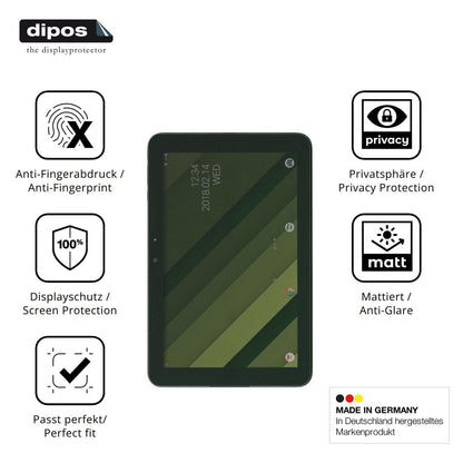 Blickschutzfolie für Kyocera Qua tab QZ10 matt Sch (5)