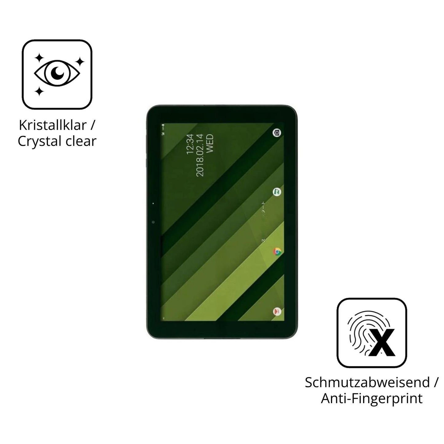 2x 9H Schutzfolie für Kyocera Qua tab QZ10 Panzerf (5)