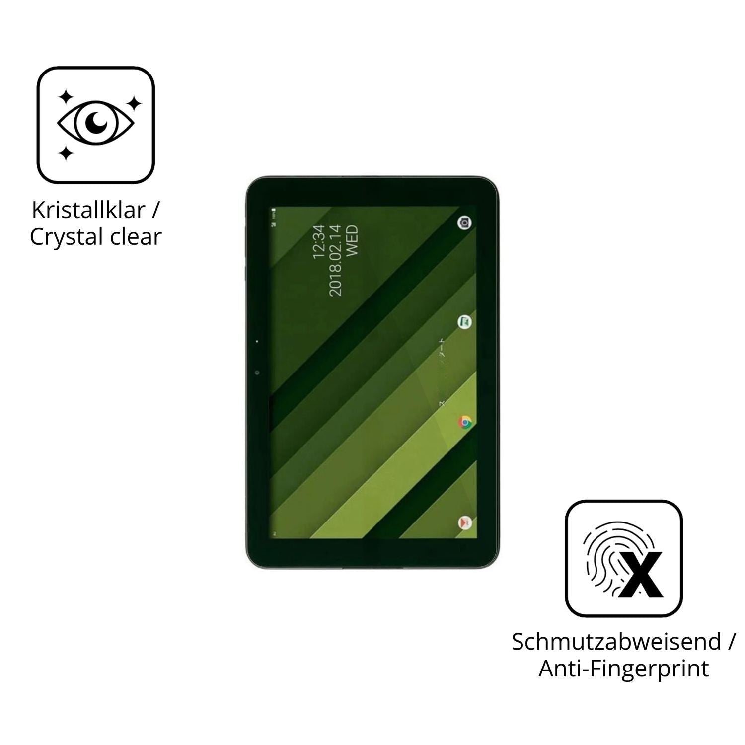 2x 9H Schutzfolie für Kyocera Qua tab QZ10 Panzerf (5)