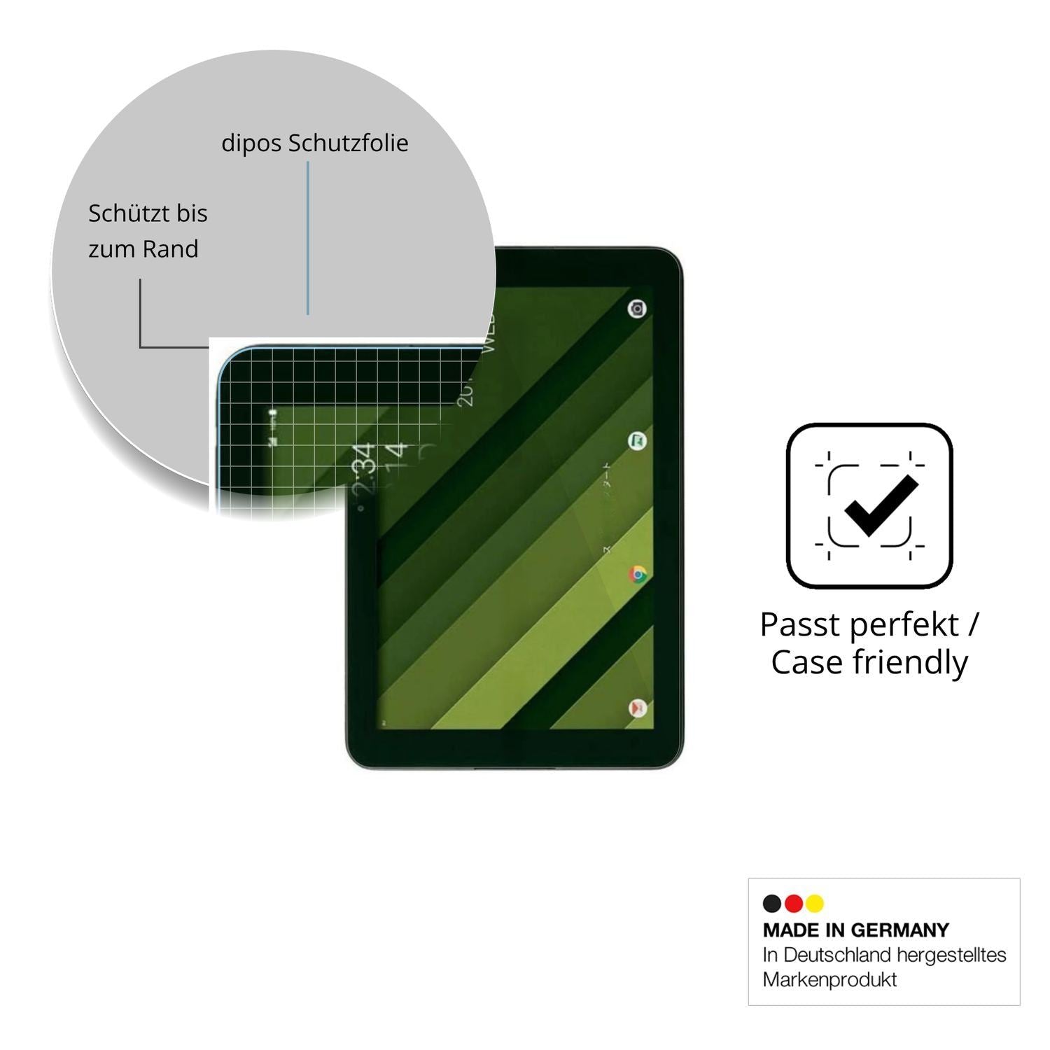 2x 9H Schutzfolie für Kyocera Qua tab QZ10 Panzerf (6)