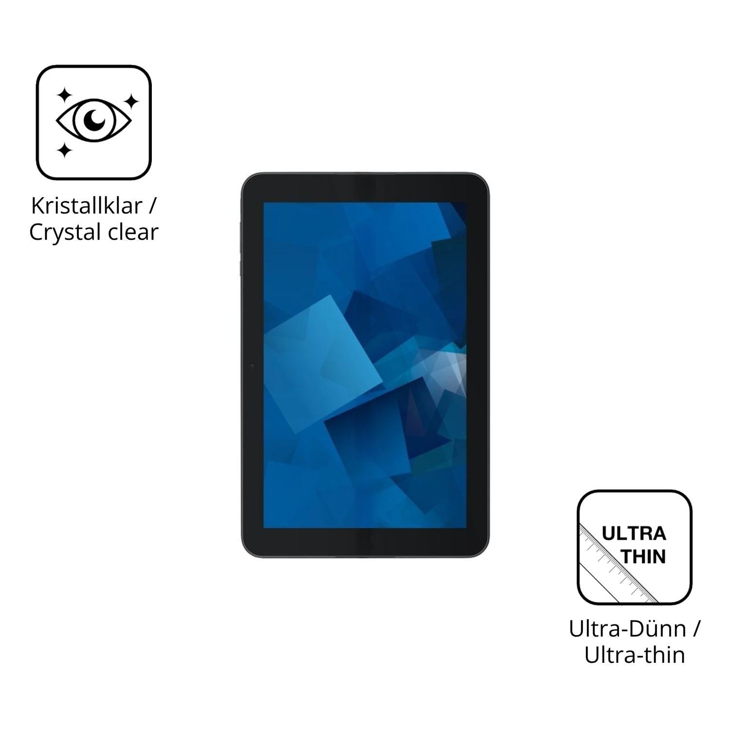 2x Schutzfolie klar für Kyocera DuraSlate Display- (5)