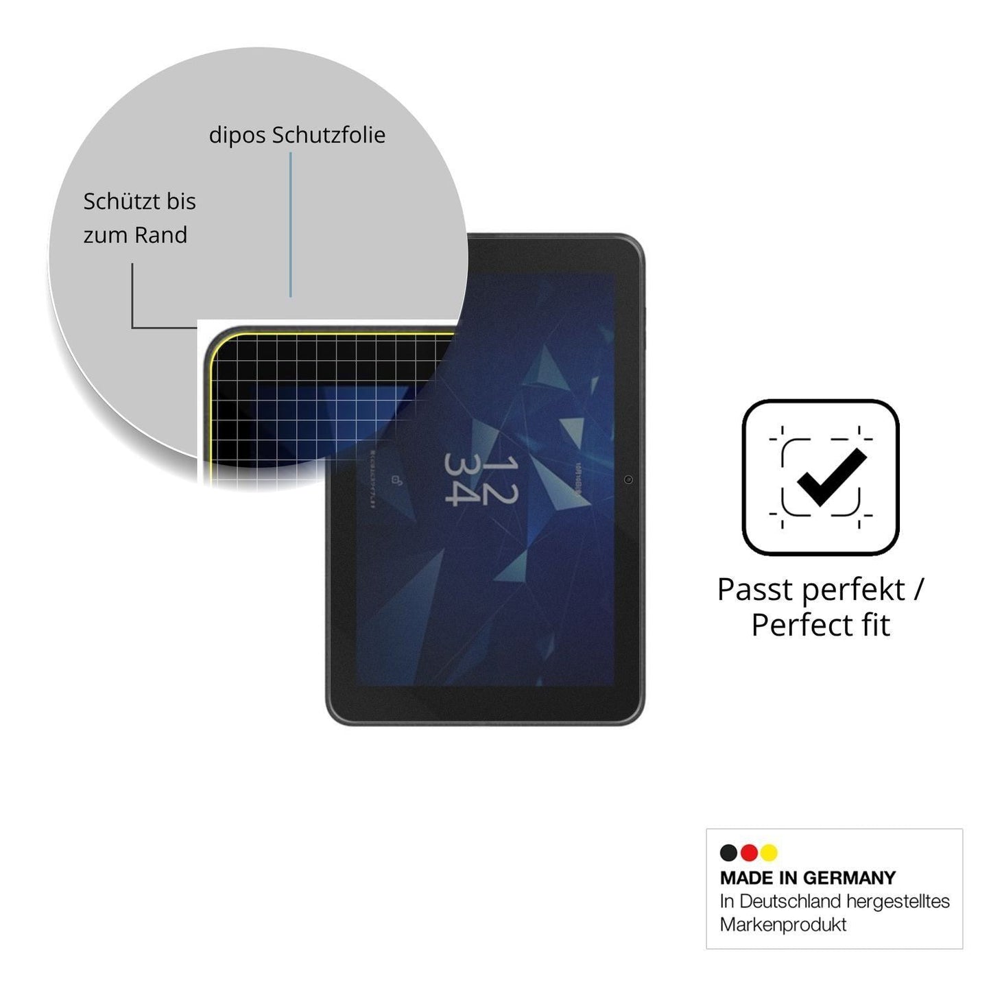 Blickschutzfolie für Kyocera KC-T308 matt Schutzfo (4)