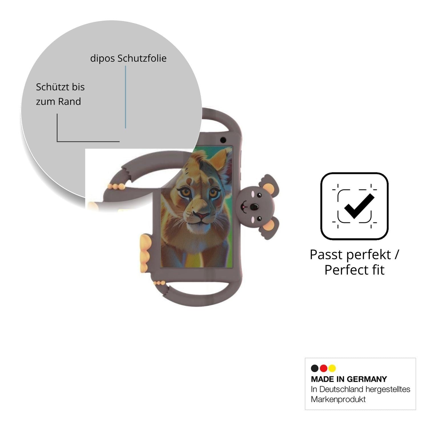 Blickschutzfolie für Logicom Logikids 7 matt Schut (4)