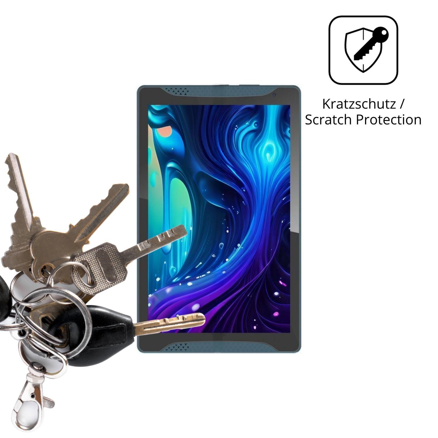 2x Schutzfolie klar für Logicom Tab Stand Pro 2 Di (4)
