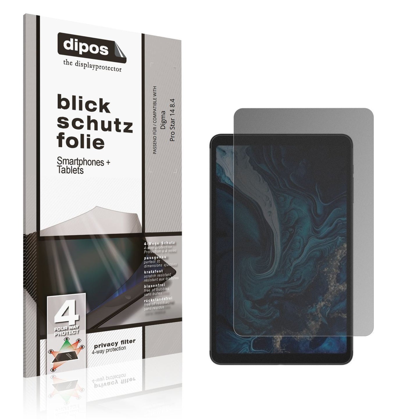 Blickschutzfolie für Digma Pro Star 14 8.4 matt Sc (1)