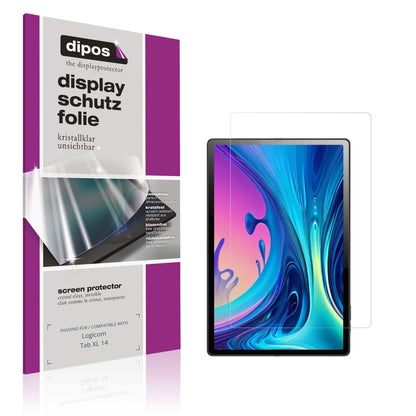 2x Schutzfolie klar für Logicom Tab XL 14 Display- (1)