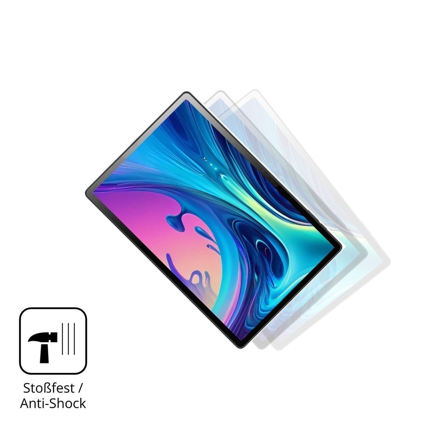 2x 9H Schutzfolie für Logicom Tab XL 14 Panzerfoli (4)