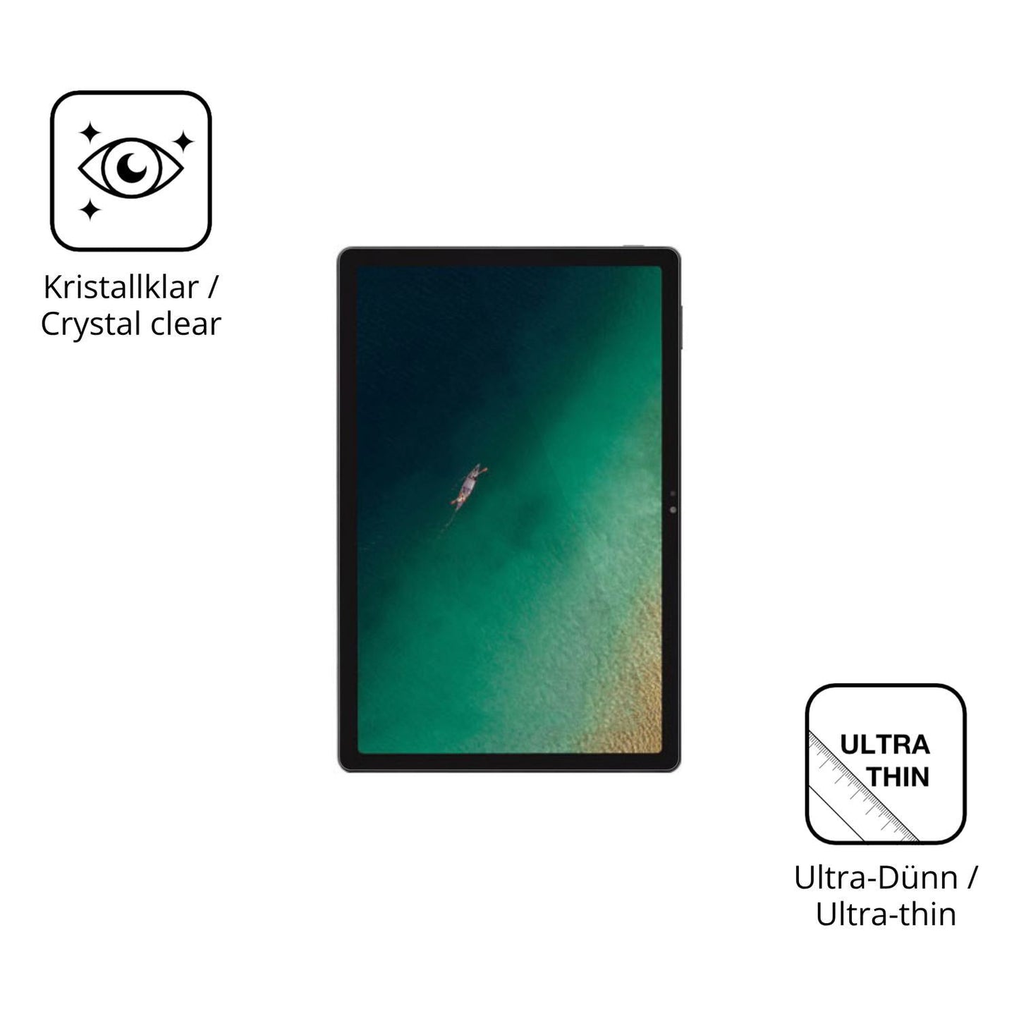 2x Schutzfolie klar für ZTE Pad X1102N Display-Sch (5)