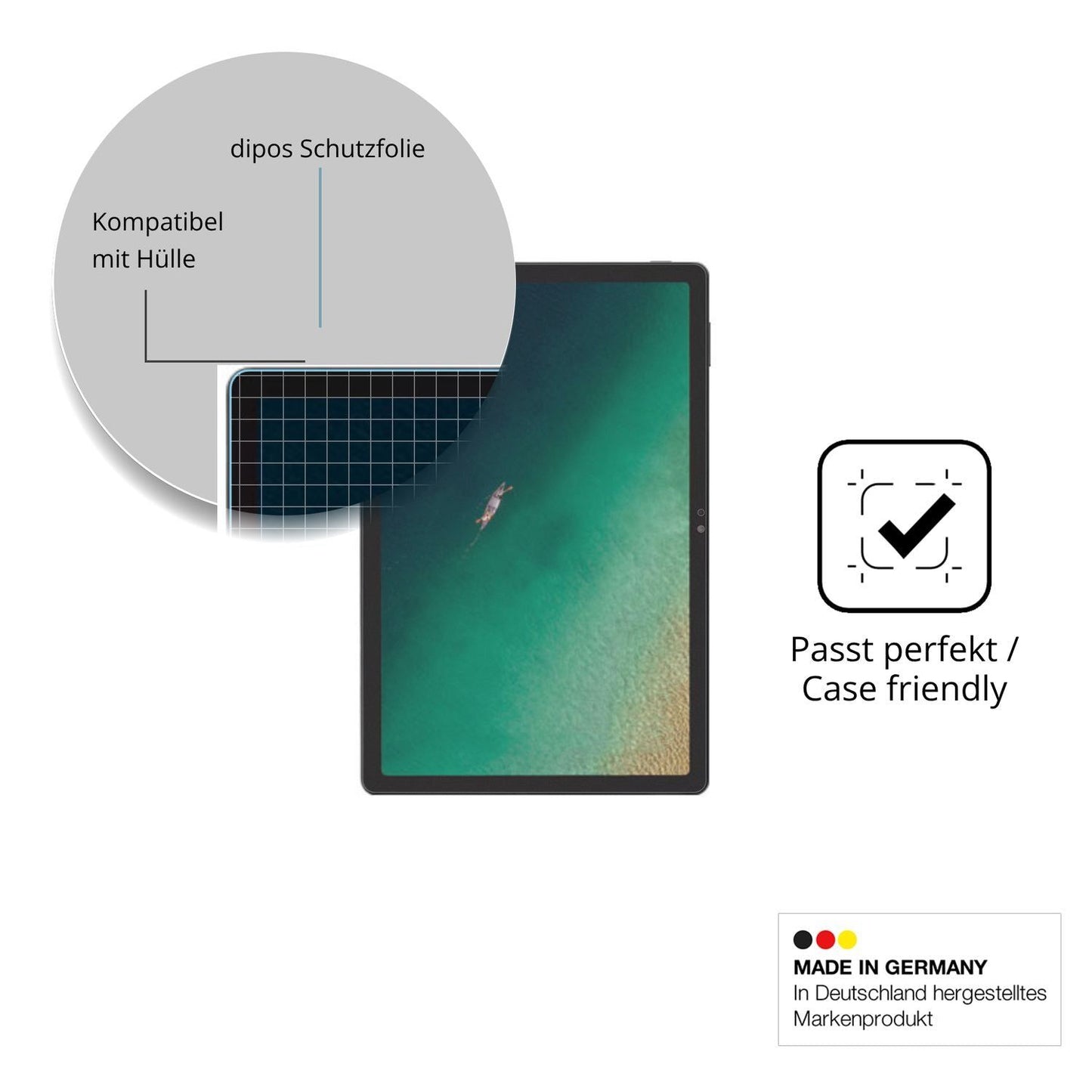 2x Schutzfolie matt für ZTE Pad X1102N Display-Sch (6)