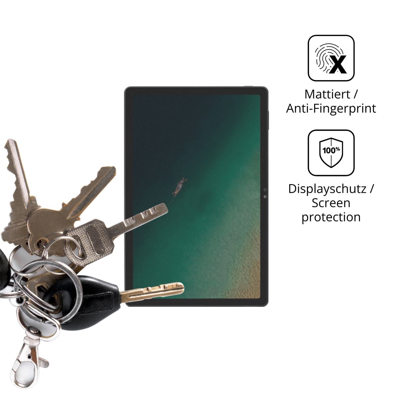 Blickschutzfolie für ZTE Pad X1102N matt Schutzfol (3)