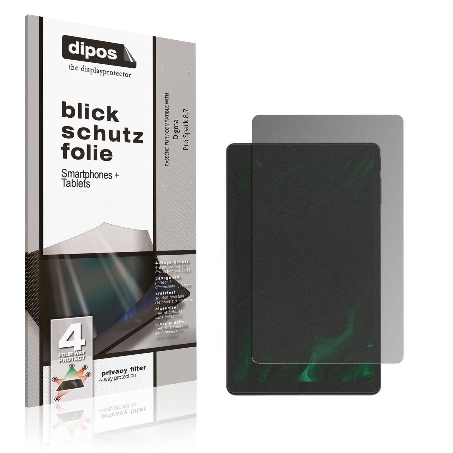 Blickschutzfolie für Digma Pro Spark 8.7 matt Schu (1)