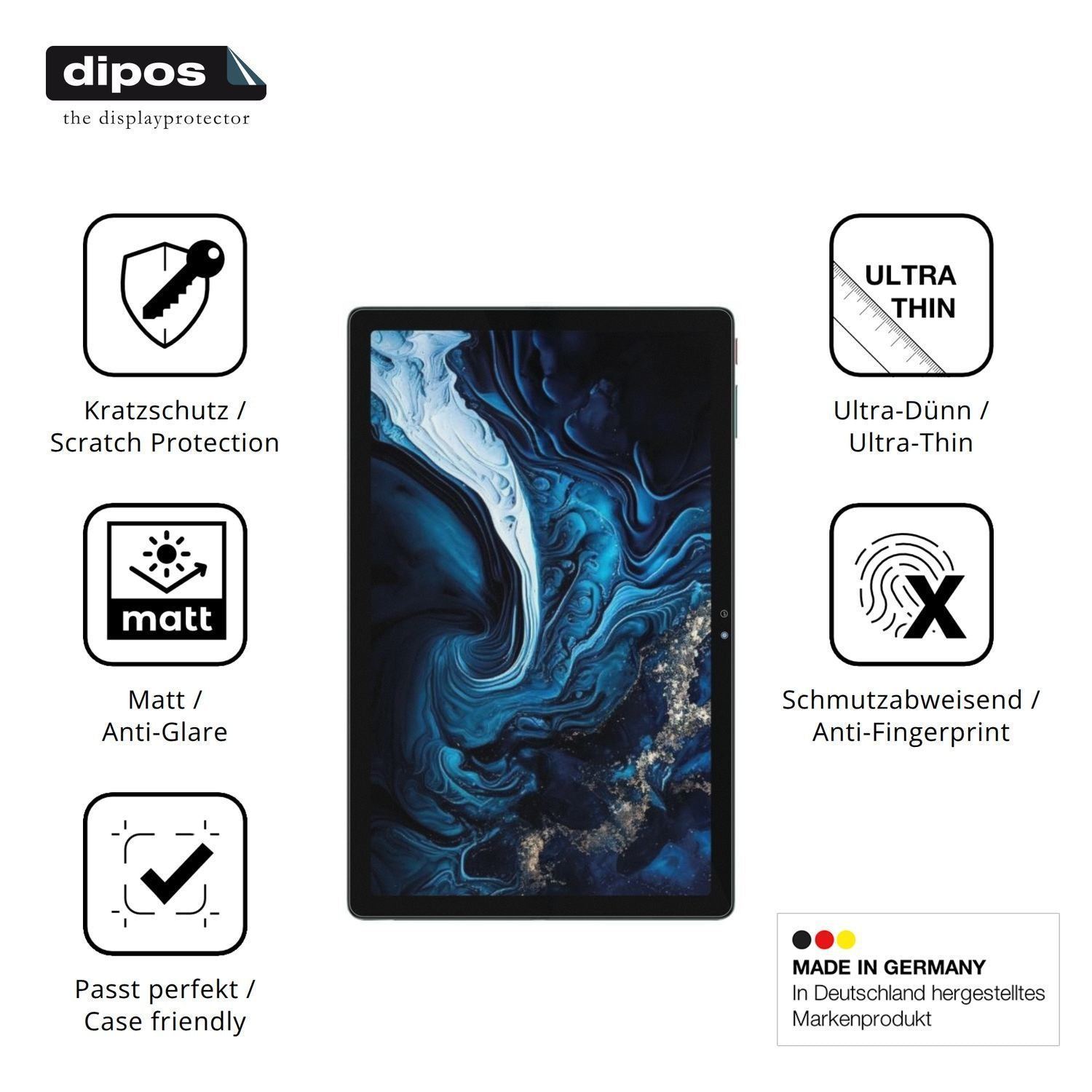 2x Schutzfolie matt für Digma Pro Pulse 10.4 Displ (7)