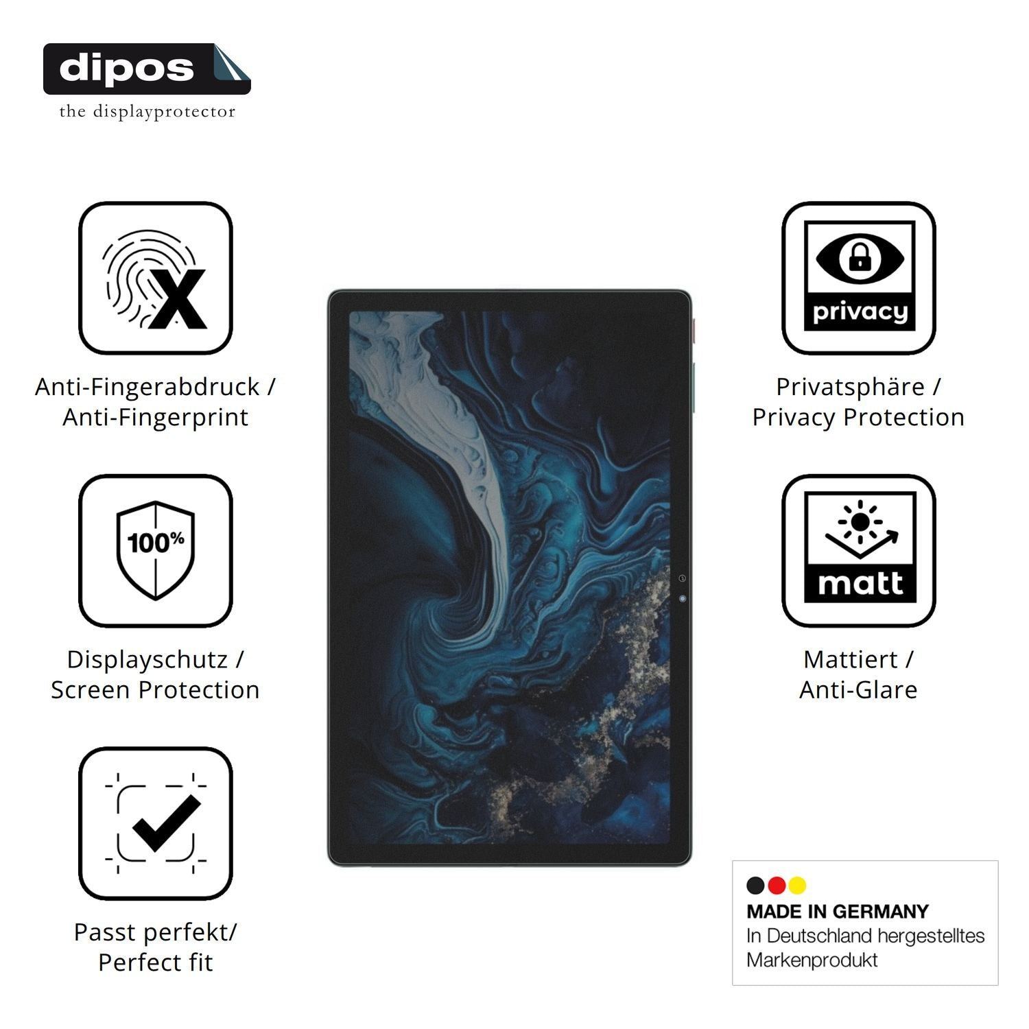 Blickschutzfolie für Digma Pro Pulse 10.4 matt Sch (5)