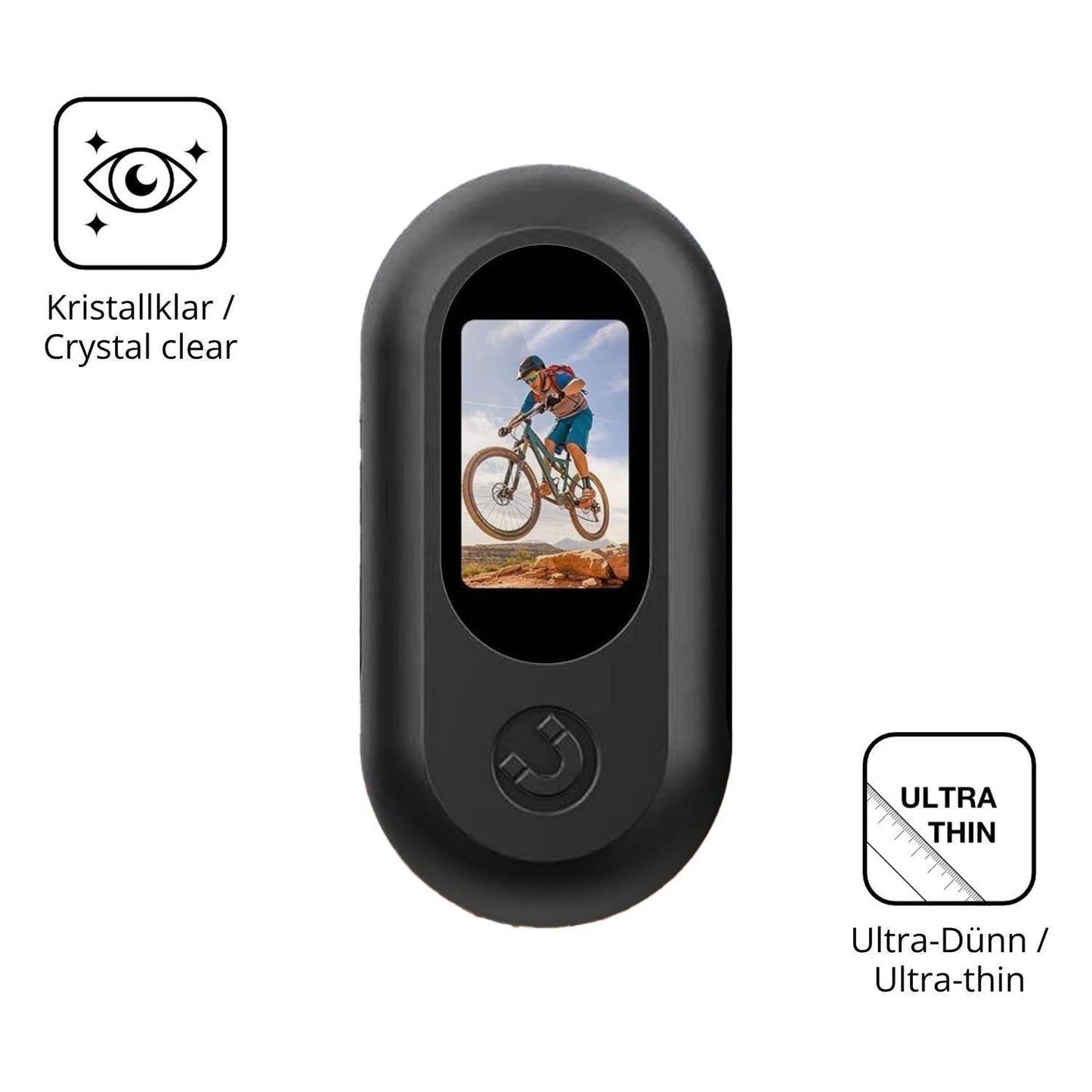4x Schutzfolie klar für OBEST Mini Action Cam 0.96 (5)