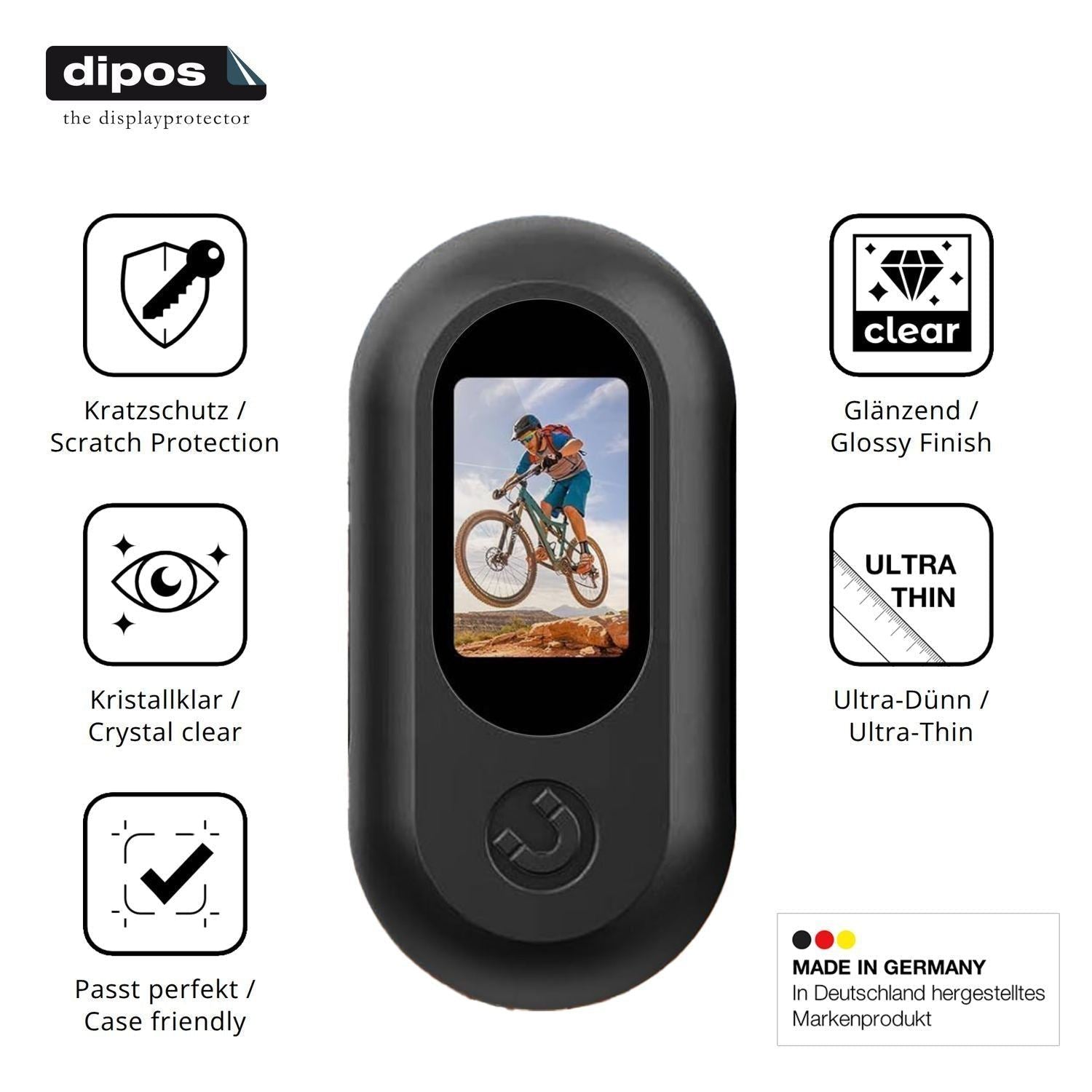 4x Schutzfolie klar für OBEST Mini Action Cam 0.96 (7)