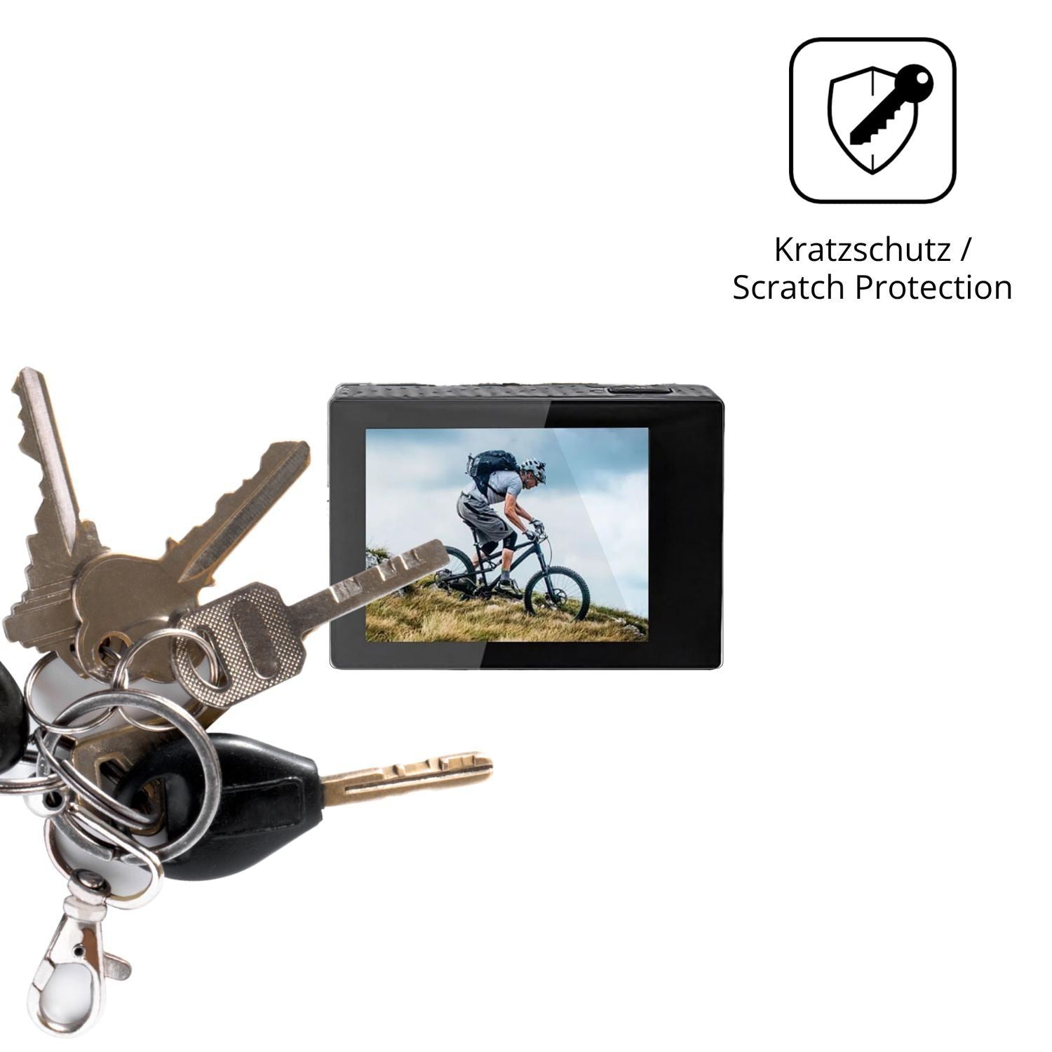 4x Schutzfolie klar für BAKENLON SXXJ01 Action Cam (4)