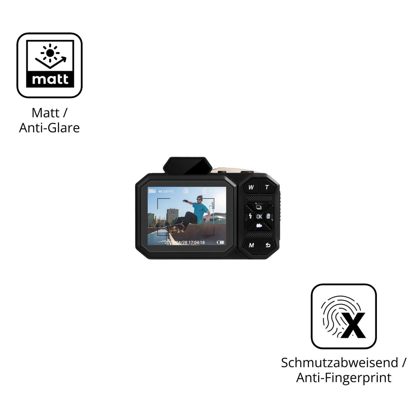 4x Schutzfolie matt für Bextgoo D52 Display-Schutz (5)
