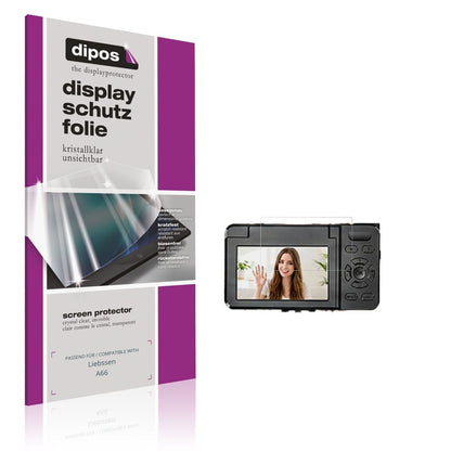 4x Schutzfolie klar für Liebssen A66 Display-Schut (1)