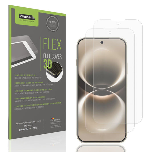 2x Full Cover Schutzfolie matt für Huawei Enjoy 90 (1)