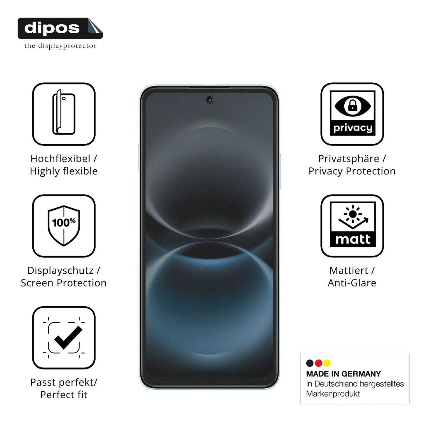 Full Cover Privacy Blickschutzfolie für Huawei Enj (5)