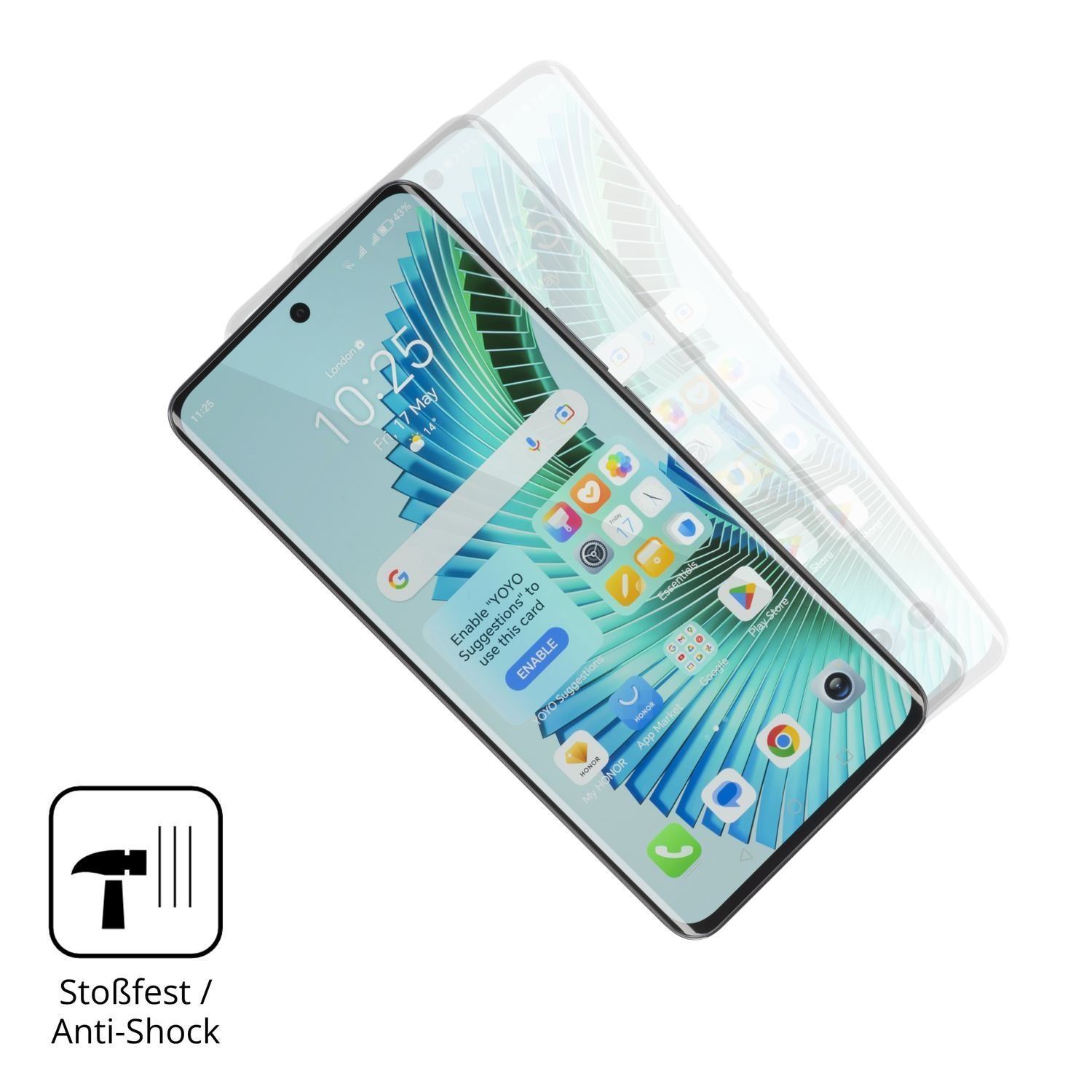 2x 3D Full Cover Schutzfolie für Honor Magic6 Lite (4)