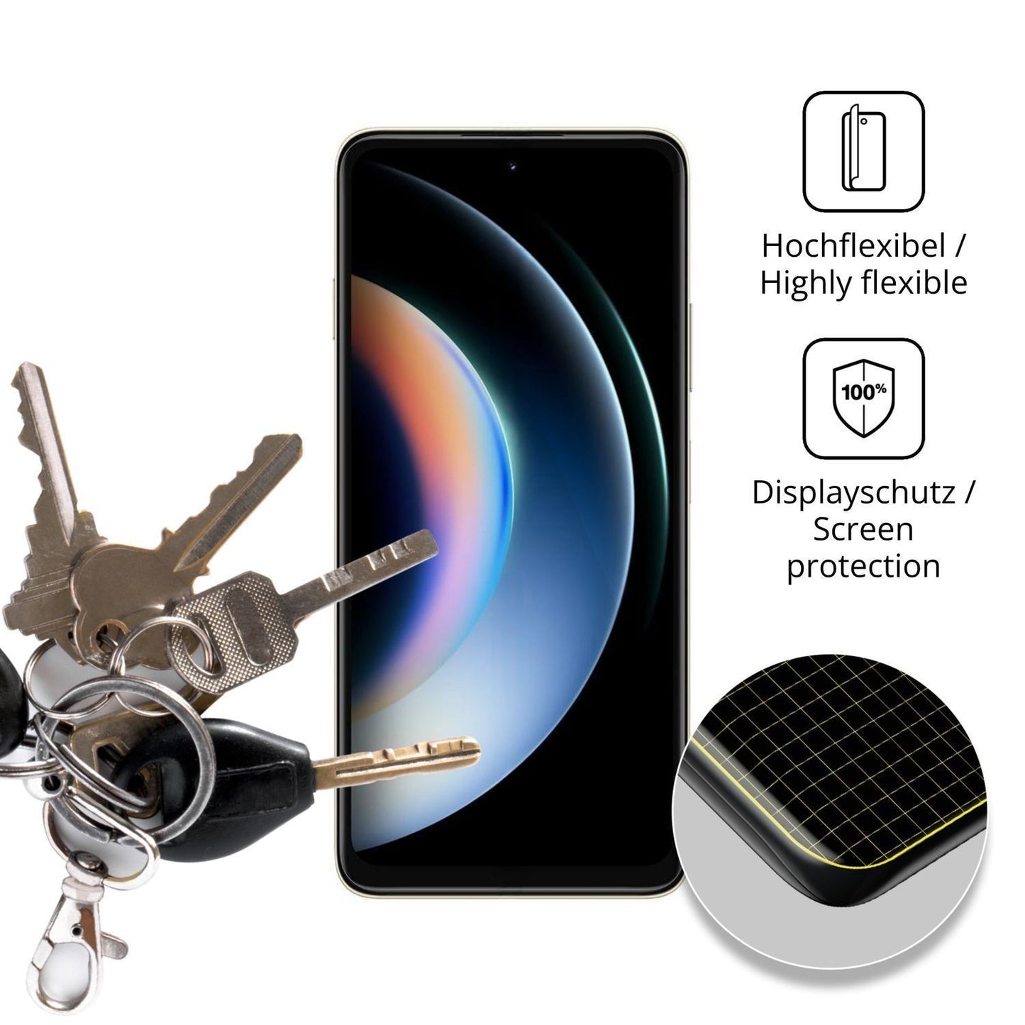 2x 3D Full Cover Schutzfolie für Huawei Enjoy 90 (3)