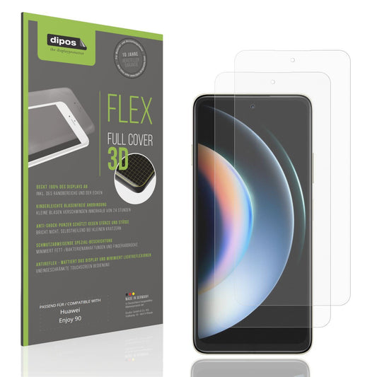 2x Full Cover Schutzfolie matt für Huawei Enjoy 90 (1)