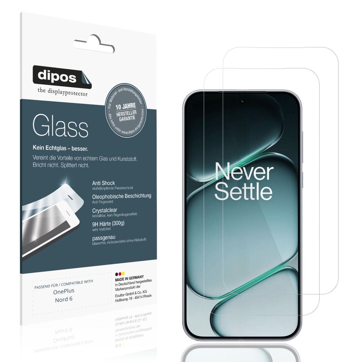 2x 9H Schutzfolie für OnePlus Nord 6 Panzerfolie (1)