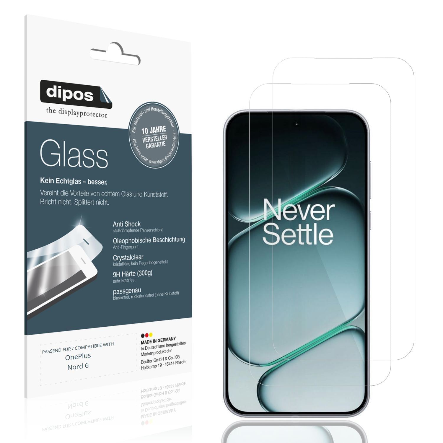 2x 9H Schutzfolie für OnePlus Nord 6 Panzerfolie (1)