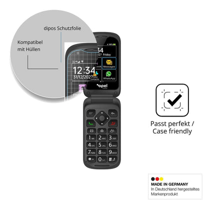 4x Schutzfolie klar für Opel Mobile TouchFlip Disp (6)