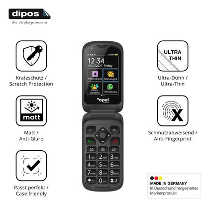 4x Schutzfolie matt für Opel Mobile TouchFlip Disp (7)