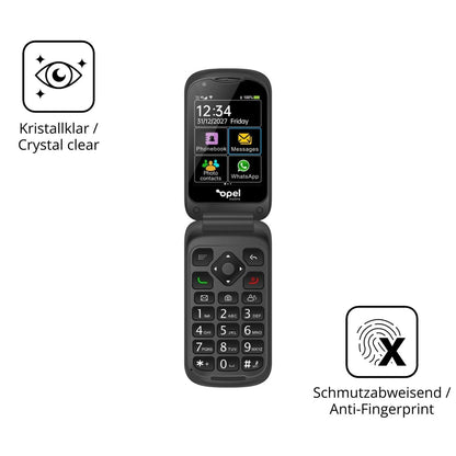 2x 9H Schutzfolie für Opel Mobile TouchFlip Panzer (5)