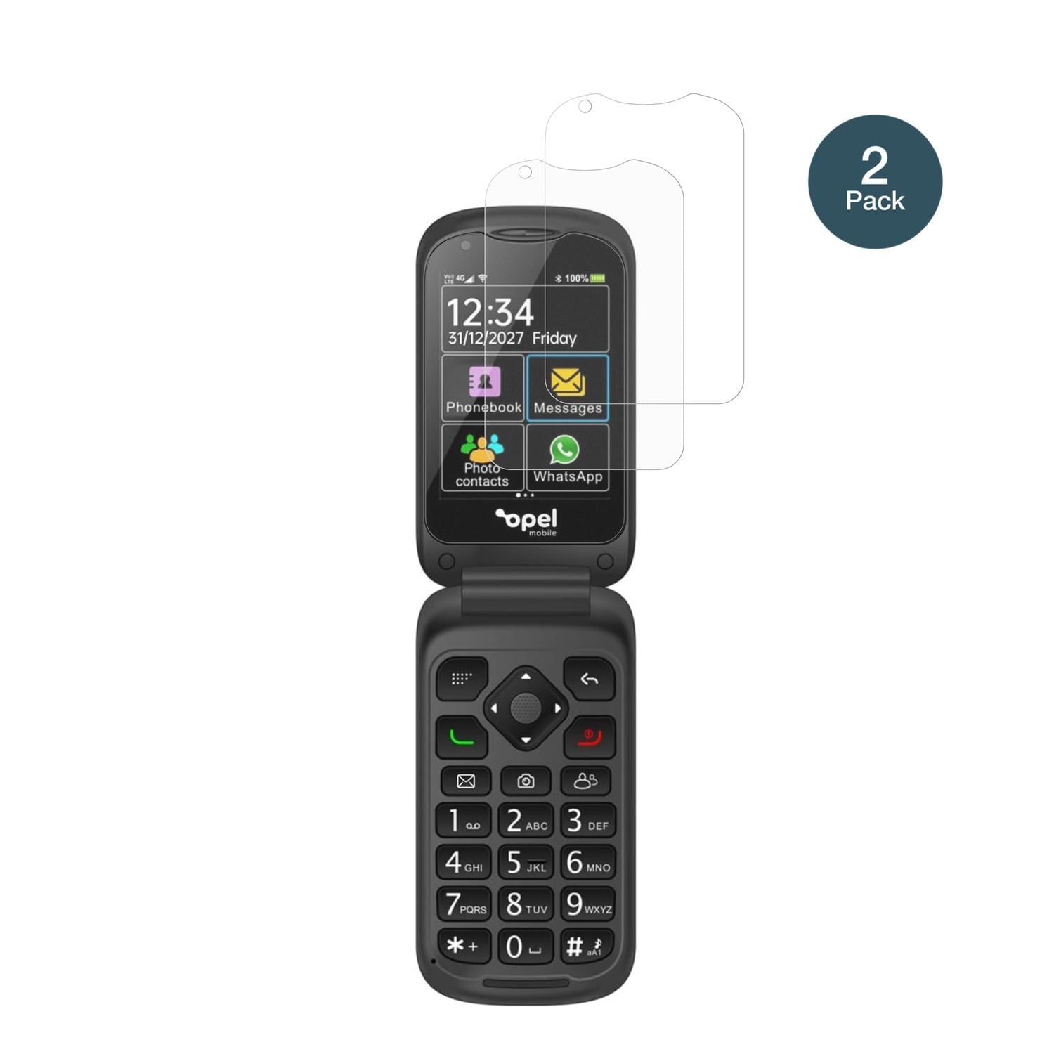 2x 9H Schutzfolie matt für Opel Mobile TouchFlip P (2)