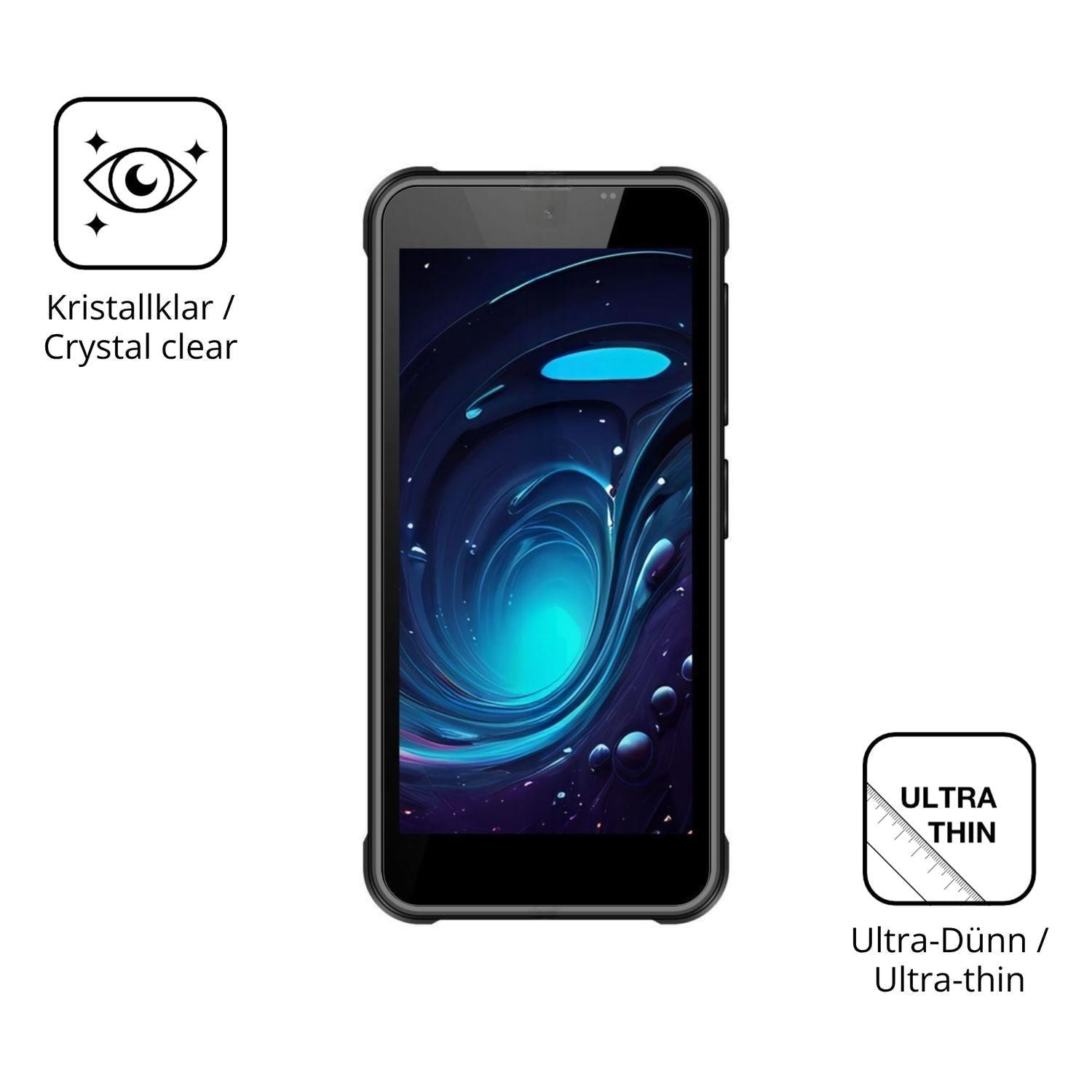 4x Schutzfolie klar für iGET T mini Display-Schutz (5)